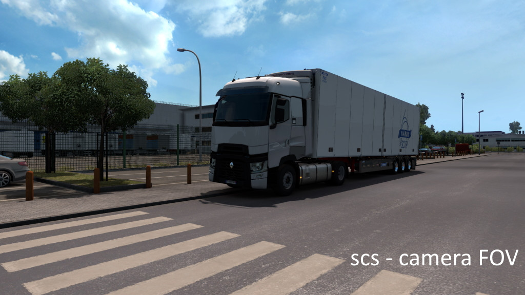 Realistic exterior camera angle